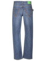 Bottega Veneta Logo Patch Straight Leg Jeans - Men - Piano Luigi