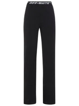 Off-White Knit Pants With Logo Band - Women - Piano Luigi