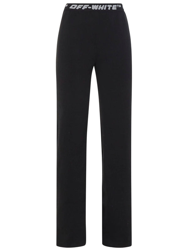 Off-White Knit Pants With Logo Band - Women - Piano Luigi