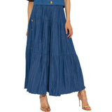 Gucci Denim Pleated Trousers - Women - Piano Luigi