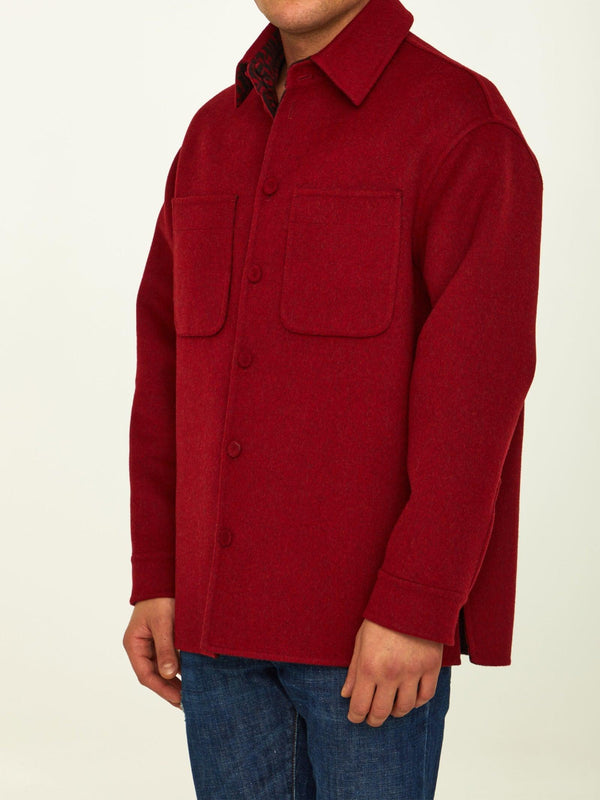 Fendi Red Wool Reversible Jacket - Men - Piano Luigi