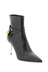 Tom Ford Leather Ankle Boots With Padlock - Women - Piano Luigi