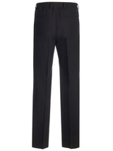 Fendi Black Wool Crepe Trousers - Men - Piano Luigi