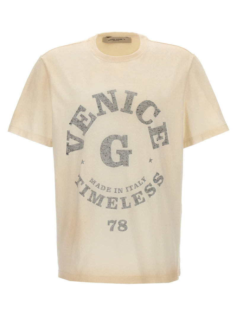 Golden Goose Logo Print T-shirt - Men - Piano Luigi