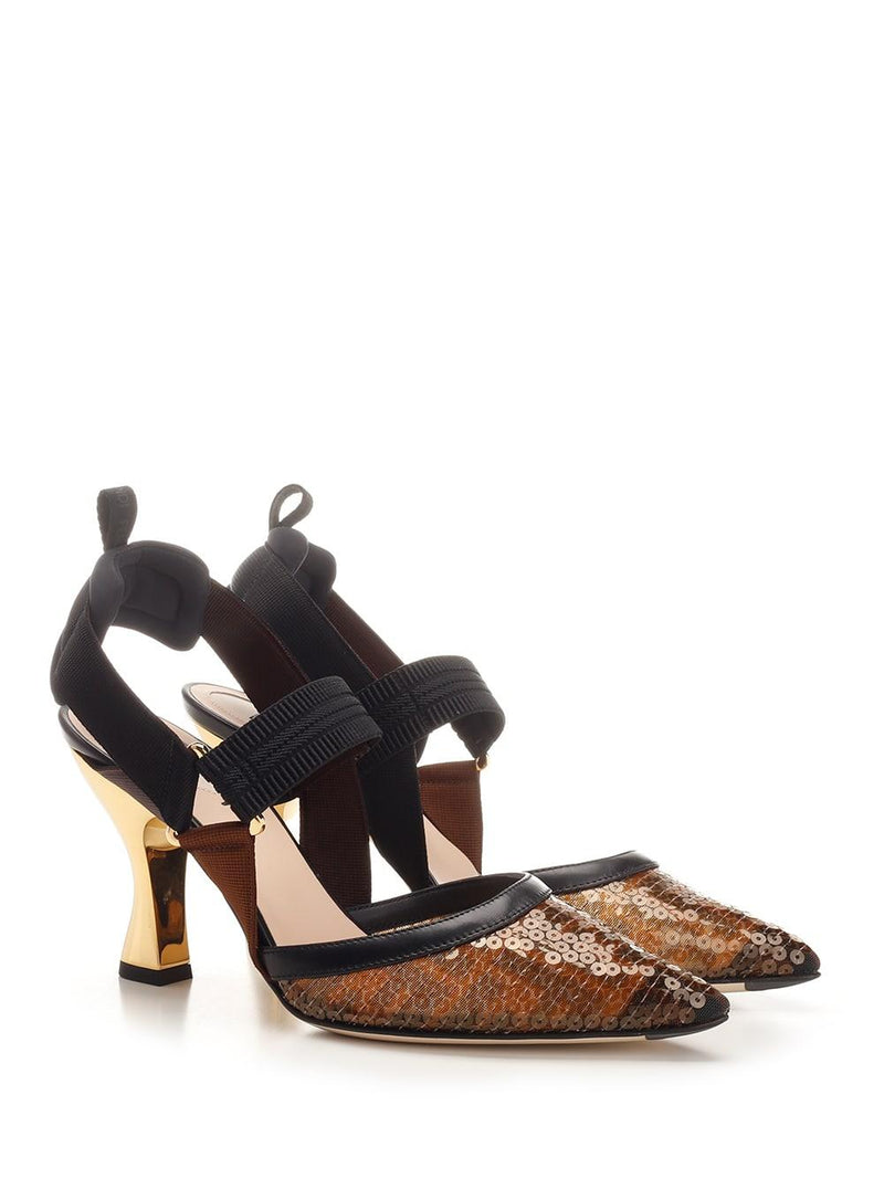 Fendi colibri Sequined Slingback - Women - Piano Luigi