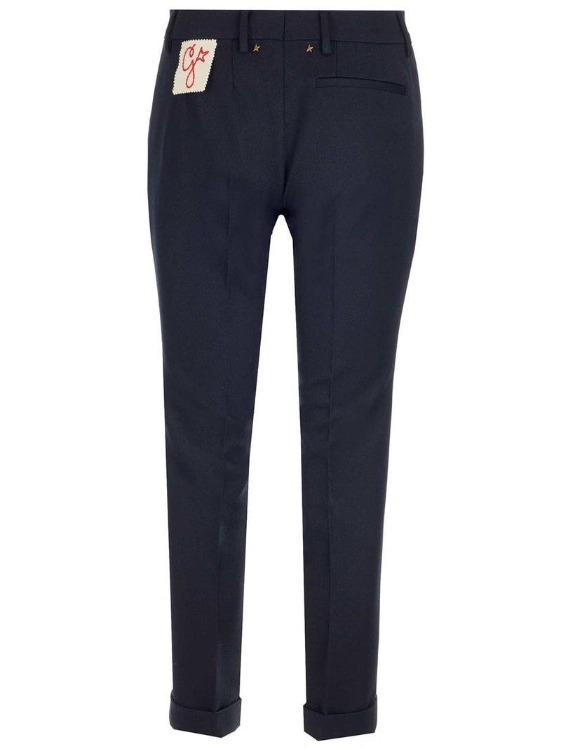 Golden Goose Dark Blue Cigarette Trousers - Women - Piano Luigi