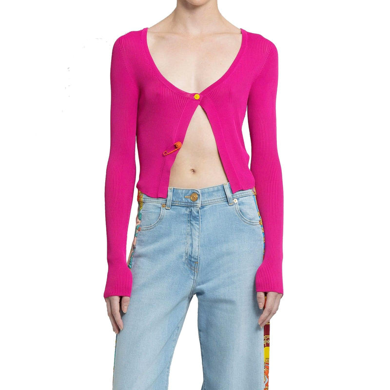 Versace Cropped Cardigan - Women - Piano Luigi