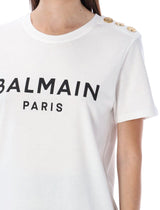 Balmain Flocked Paris T-shirt - Women - Piano Luigi