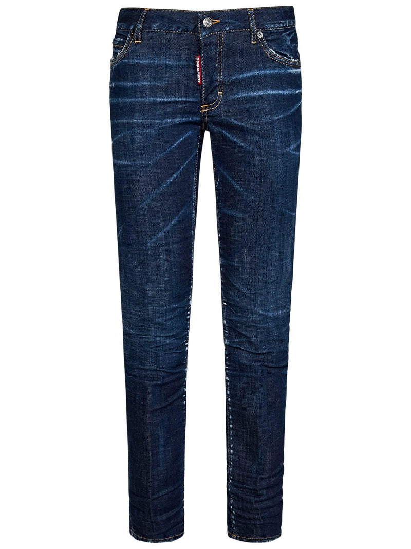 Dsquared2 Jennifer Destroyed Straight Leg Jeans - Women - Piano Luigi