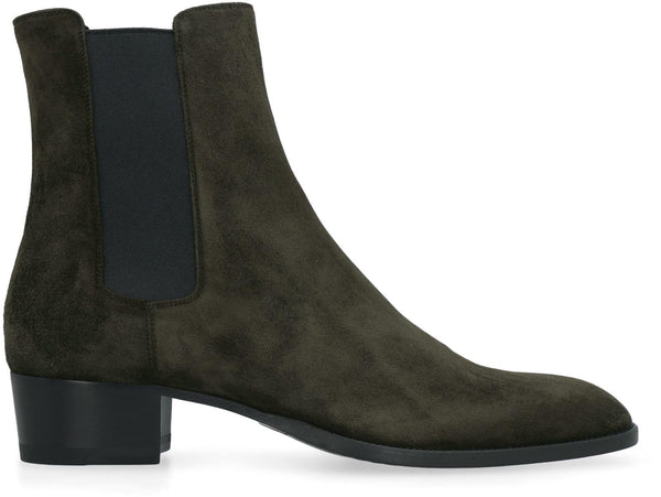 Saint Laurent Wyatt Suede Chelsea Boots - Men - Piano Luigi