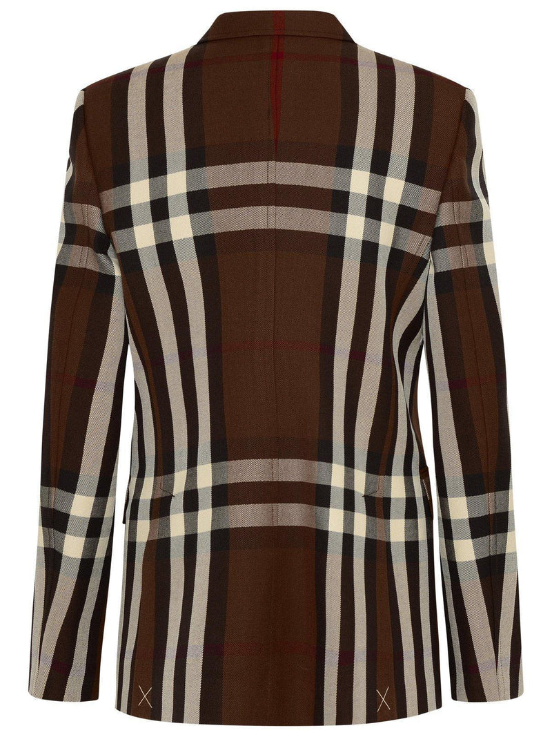 Burberry Checked Tailored Blazer - Women - Piano Luigi