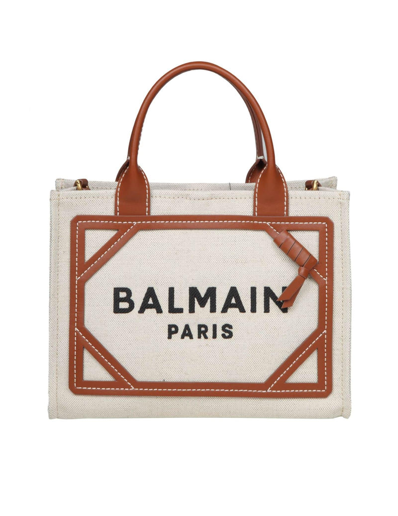 Balmain B-army Shopper In Canvas With Logo - Women - Piano Luigi