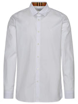 Burberry Sherfield Shirt In White Cotton - Men - Piano Luigi