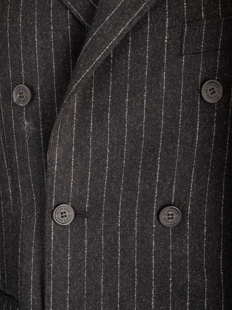 Golden Goose Flannel Pinstripe Blazer - Men - Piano Luigi