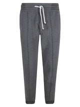 Brunello Cucinelli Elastic Drawstring Waist Rib Track Pants - Men - Piano Luigi