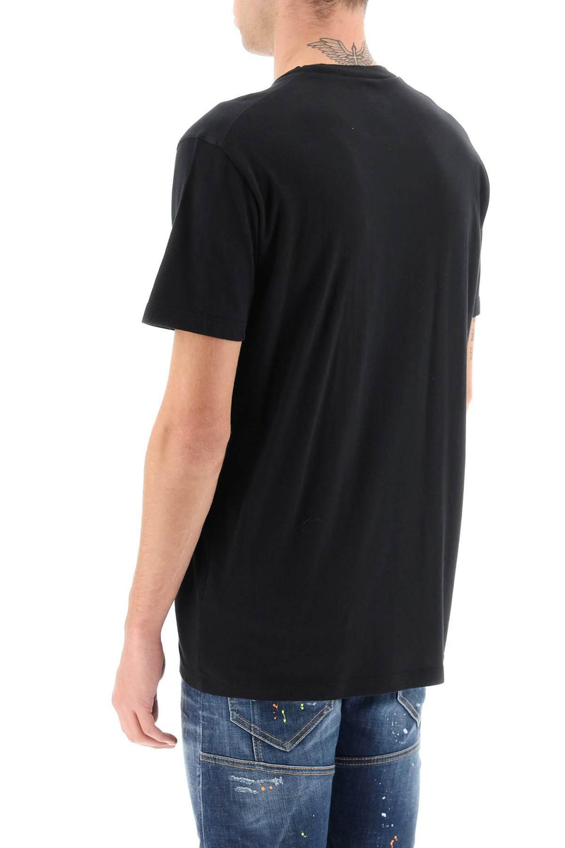 Dsquared2 Printed Stretch Cotton T-shirt - Men - Piano Luigi