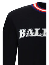 Balmain Knitwear In Black Wool - Men - Piano Luigi