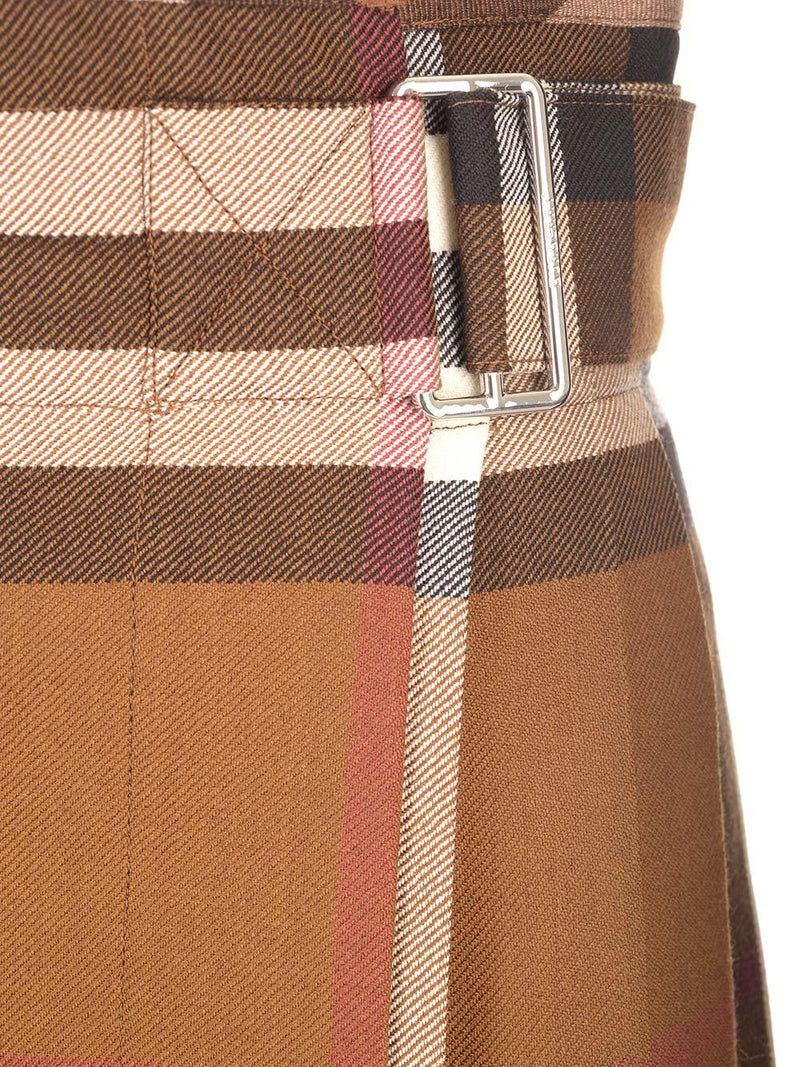 Burberry Pleated Mini Skirt With Tartan Pattern - Women - Piano Luigi