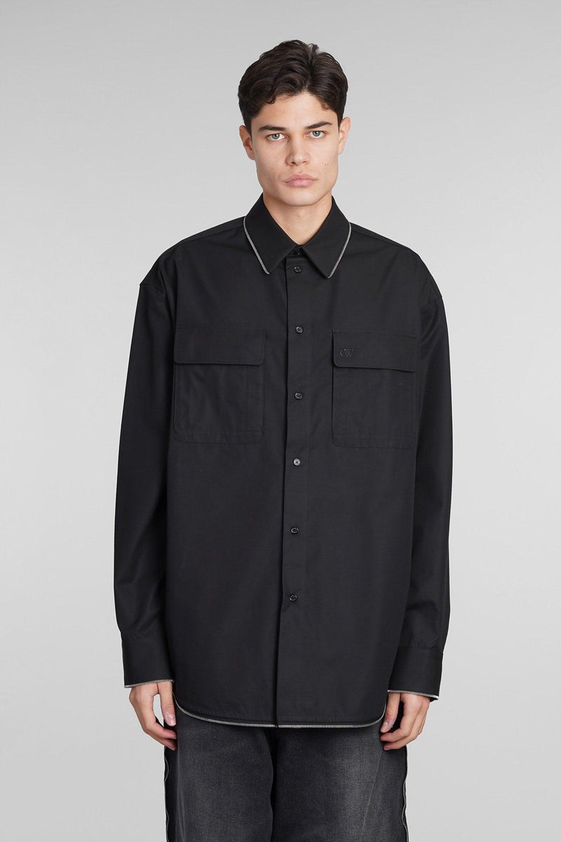 Off-White Shirt In Black Cotton - Men - Piano Luigi