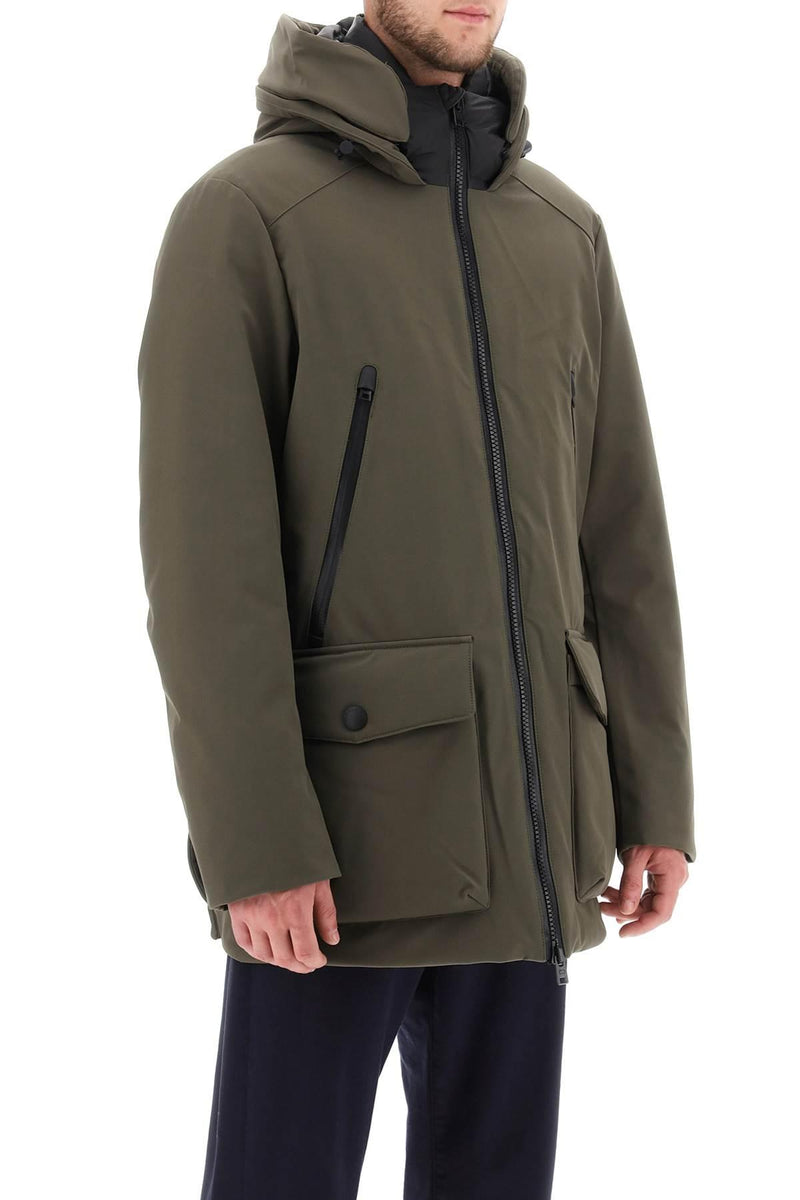 Woolrich Parka In Soft Shell - Men - Piano Luigi