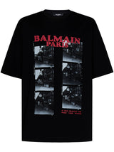 Balmain Black Cotton T-shirt - Men - Piano Luigi