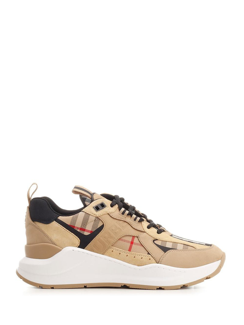 Burberry Sneakers In Pelle E Suede - Men - Piano Luigi