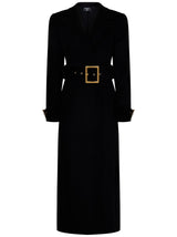 Balmain Long Coat With Belt - Women - Piano Luigi