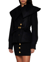 Balmain Double-breasted Short Coat - Women - Piano Luigi