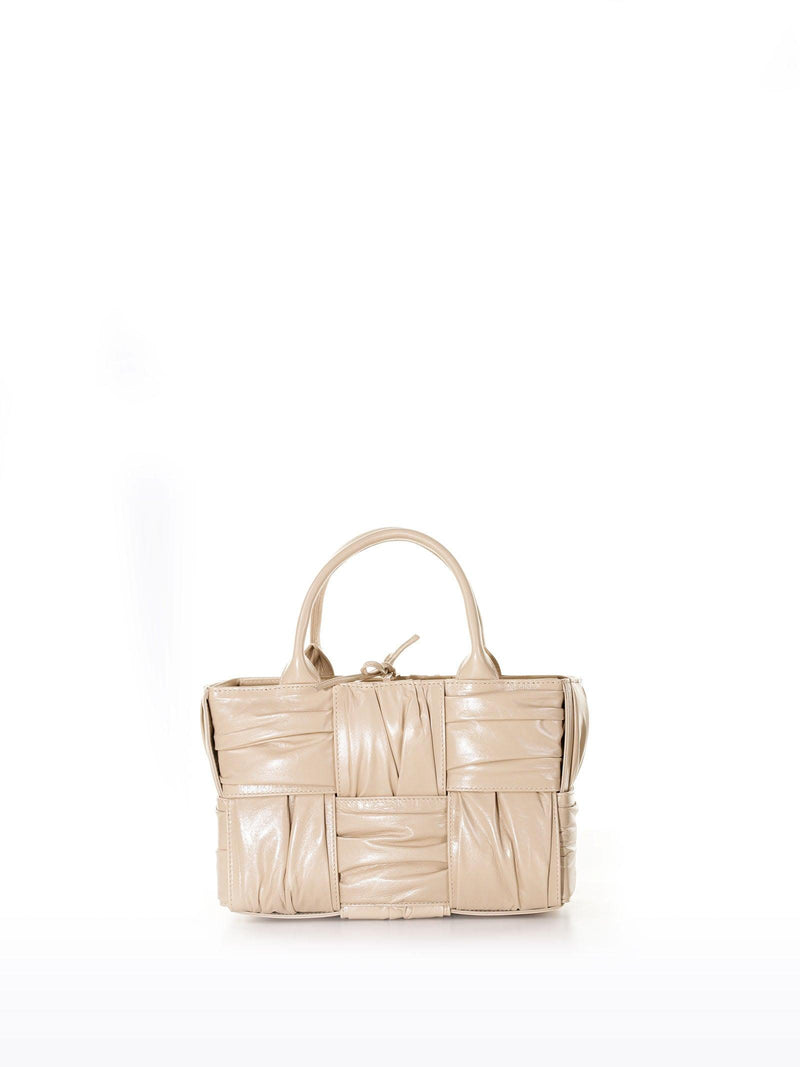 Bottega Veneta Woven Pleated Top Handle Tote Bag - Women - Piano Luigi