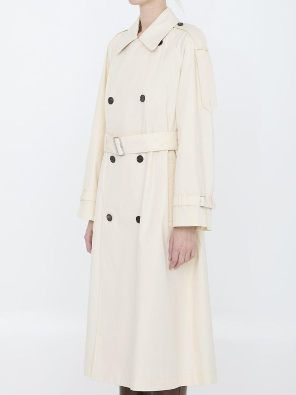 Burberry Long Trench In Gabardine - Women - Piano Luigi