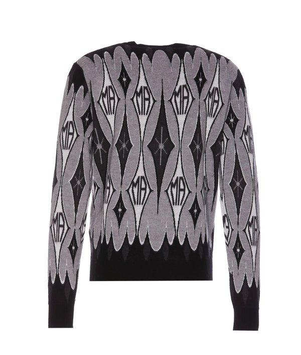 AMIRI Argyle Jacquard Sweater - Men - Piano Luigi