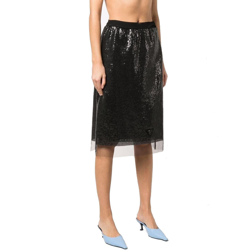 Prada Micropaillette Skirt - Women