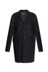 Dsquared2 Black Coat With Pockets - Men - Piano Luigi