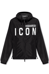 Dsquared2 Black Jacket With Logo - Men - Piano Luigi