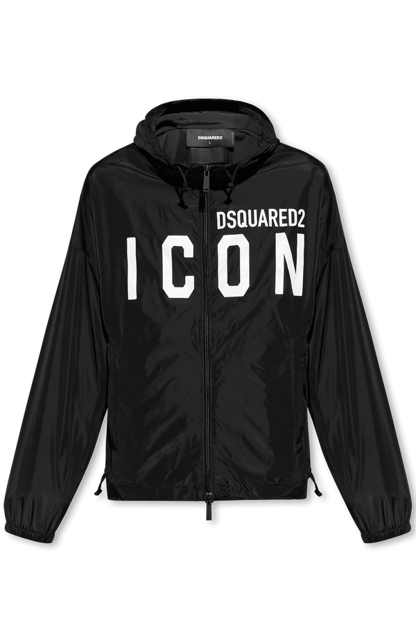 Dsquared2 Black Jacket With Logo - Men - Piano Luigi