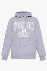 Givenchy Grey Embellished Hoodie - Men - Piano Luigi