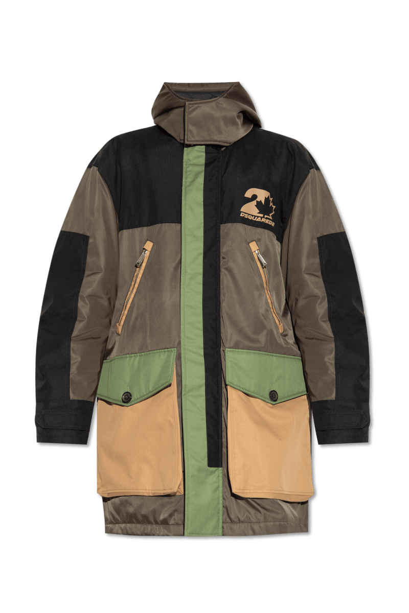 Dsquared2 Green Branded Parka - Men - Piano Luigi