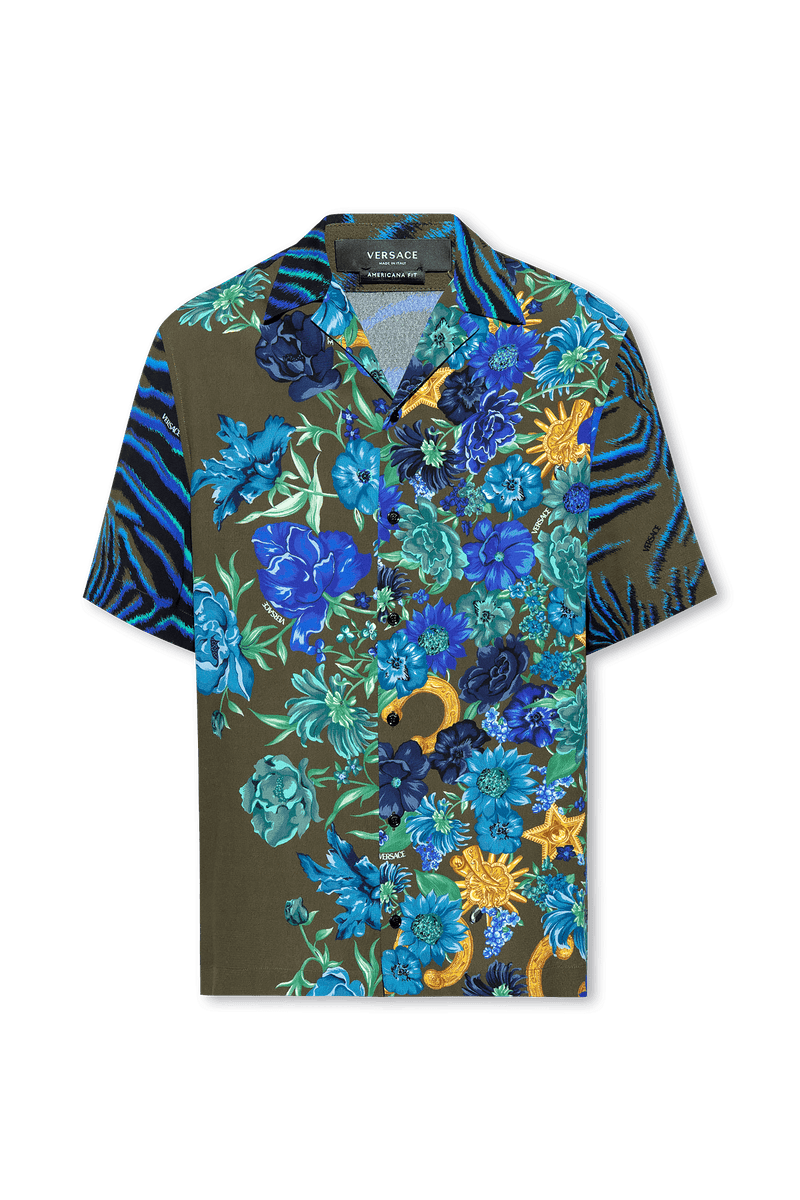 Versace Multicolour Shirt With Short Sleeves - Men - Piano Luigi