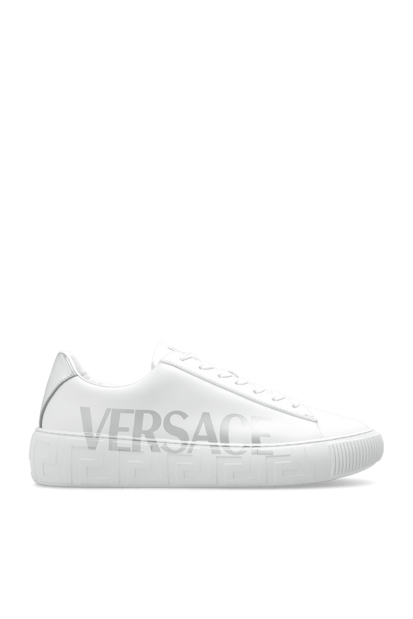 Versace White Sneakers With Logo - Men - Piano Luigi