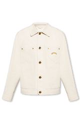 Versace Cream ‘La Vacanza’ Collection Denim Jacket - Men - Piano Luigi