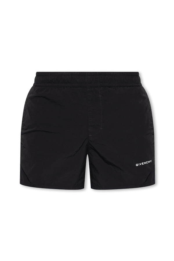 Givenchy Black Swimming Shorts With Logo - Men - Piano Luigi