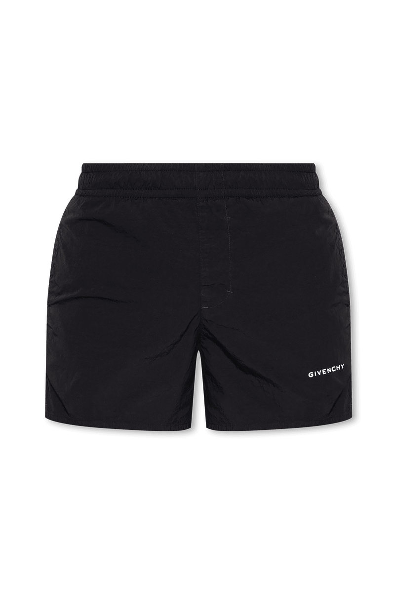 Givenchy Black Swimming Shorts With Logo - Men - Piano Luigi