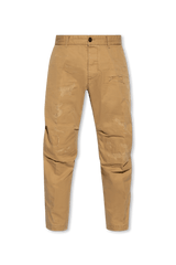 Dsquared2 Brown Cotton Trousers - Men - Piano Luigi