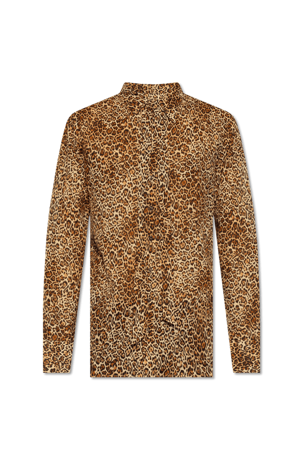 Dsquared2 Beige Shirt With Animal Motif - Men - Piano Luigi