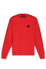 Dsquared2 Red Printed Sweatshirt - Men - Piano Luigi