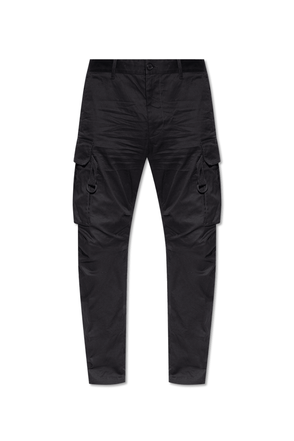 Dsquared2 Black Cargo Trousers - Men - Piano Luigi