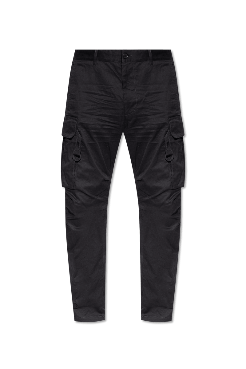 Dsquared2 Black Cargo Trousers - Men - Piano Luigi