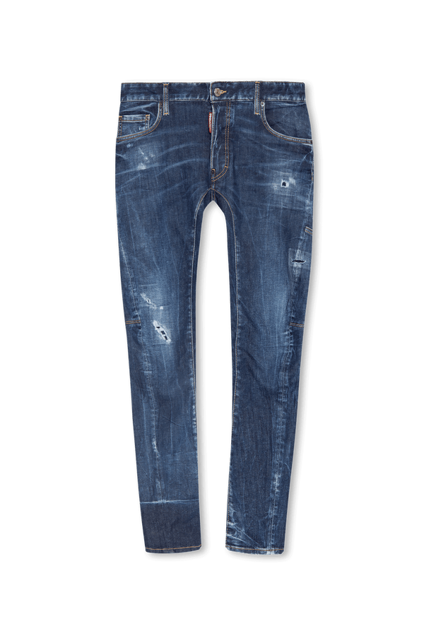 Dsquared2 Navy Blue ‘Tidy Biker’ Jeans - Men - Piano Luigi