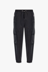 Balmain Black Trousers With Logo - Men - Piano Luigi