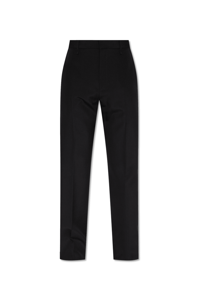 Givenchy Black Pleat-Front Trousers - Men - Piano Luigi